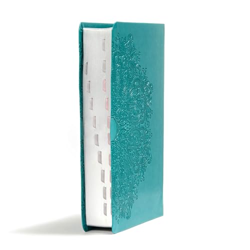 KJV Large Print Personal Size Reference Bible, Teal LeatherTouch Indexed, KJV Holy Bible, Red Letter, Pure Cambridge Text, Presentation Page, Cross-References, Full-Color Maps