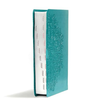 KJV Large Print Personal Size Reference Bible, Teal LeatherTouch Indexed, KJV Holy Bible, Red Letter, Pure Cambridge Text, Presentation Page, Cross-References, Full-Color Maps