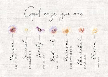 Gooji Christian Thinking of You Card for Women - Religious Greeting Card, Inspirational Cards with Quotes, Encouragement Cards with Scripture (Blank Inside)