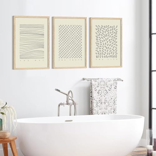YUFEIART 3 Piece Way Truth Life Christian Framed Wall Art Set of 3 16x20 - color: The Way the Truth the Life, size: 16x20 Framed