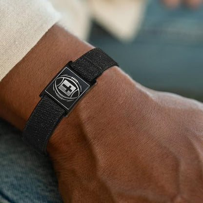 Football Cross Bible Verse Adjustable Bracelet for Boys Mens, Christian Gifts for Kids Teen Boys - style: Matthew 19:26