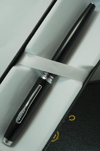 Cross Coventry Black Lacquer Rollerball Pen, Medium Point, Black Ink - color: Black