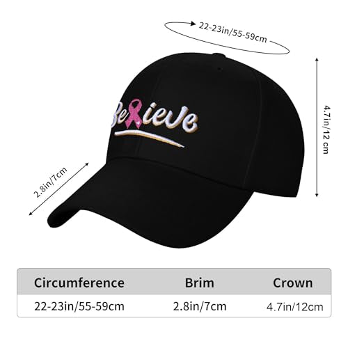 Embroidered Baseball Cap for Women Men Adjustable Baseball Hat Black Baseball Cap Trucker Hat - color: Hope