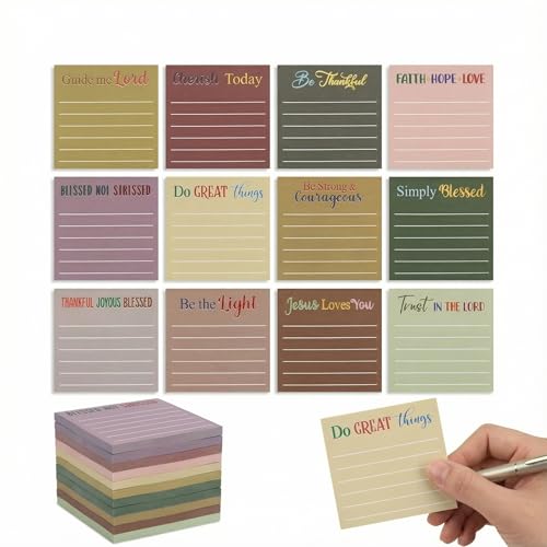 Yinder 24 Pcs Inspirational Sticky Notes Gifts, Bible, Boho - color: Boho, size: Bible