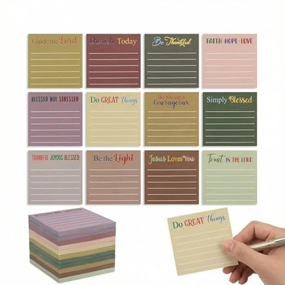 Yinder 24 Pcs Inspirational Sticky Notes Gifts, Bible, Boho - color: Boho, size: Bible