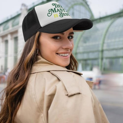 Y'Alls Need Jesus Hats Funny Cap for Grandma - color: The Master is Jesusallblack10