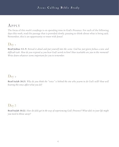 Jesus Calling 52-Week Bible Study: Experience the Presence of God (Jesus Calling Bible Studies)