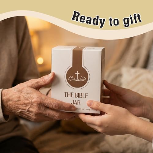 Bible Verse Jar for Son, Christian Gifts for Boys, 92 Scriptures - color: Bible For Son