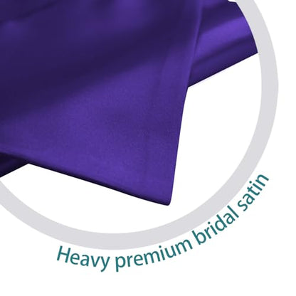 Premium Choir V Stole - Solid Color - Satin - Unisex - color: Purple