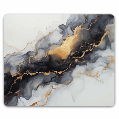 SSOIU Grey Marble Rectangular Mouse Mat, Non-Slip Rubber Base Office Mouse Pad 9.5 X 7.9 Inch (240mmX200mmX3mm) - color: SS23