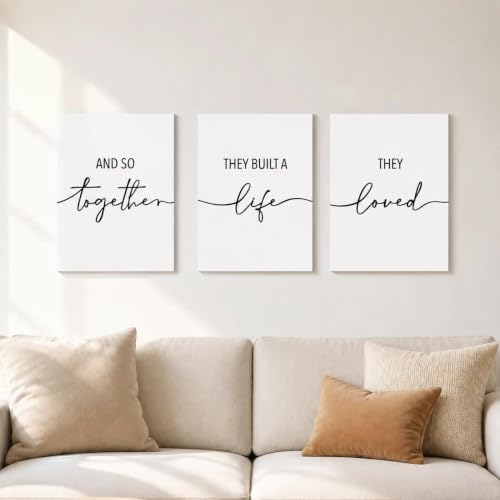 And So Together They Built A Life They Loved Wall Decor 12"x16" Set of 3 - color: Together They Built A Life They Loved