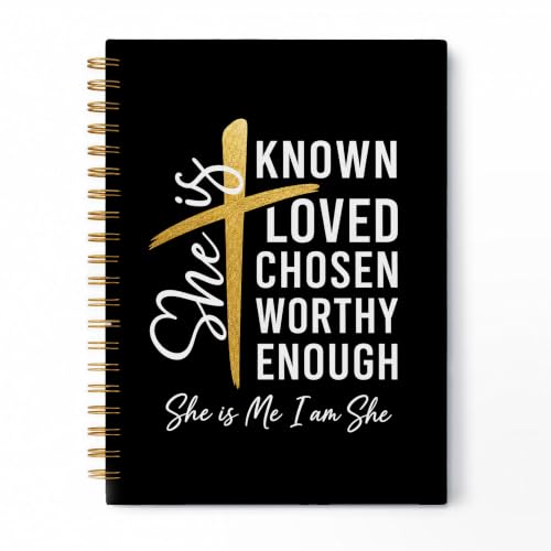 Motivational Christian Spiral Notebook 5.5x8.3 Inch - color: pattern-21