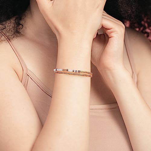 Inspirational Morse Code Bracelets for Women Funny Jewelry Birthday Gifts - color: Brave and beautiful