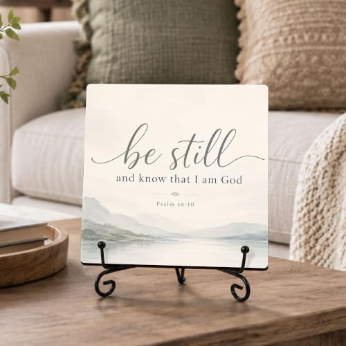 Be Still and Know That I Am God Wood Sign 5.1" Christian Decor(037 - color: Be still8