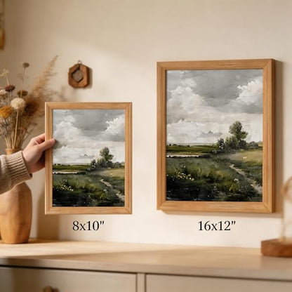 smvexyl Framed Landscape Wall Art, Neutral Nature Canvas Print, 12x16 - color: fengjingshu, size: 16"L x 12"W