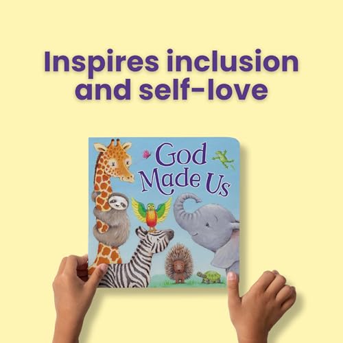 God Made Us – Christian Board Book for Kids | Faith-Based Story Celebrating God’s Love, Individuality & Creation | Touching Bedtime Story Picture Book for Toddlers | Baby & Baptism Gift