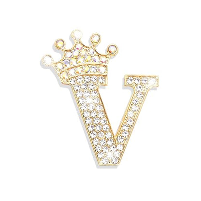 Brooches and Pins for Women A-Z Letter Rhinestone Brooch Pin Jewelry Gifts - color: A2