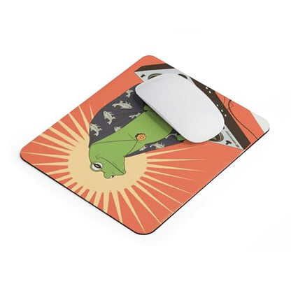 Mousepad Funny Frog DJ Turntable Music Design Cool Amphibian Character with Headphones Groovy Beats Unique Desk Accessory Colorful Party Style Computer Mouse pad Novelty Gaming Mouse Mat Office - color: Frog DJ