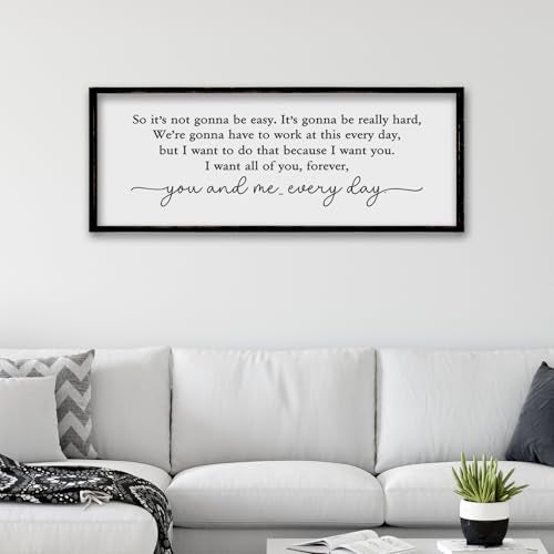ZZJJHYWGQ Romantic Movie Quote Sign, Black, 32"×12" - color: Romantic Movie Quote Sign (Black), size: 32"L x 12"W