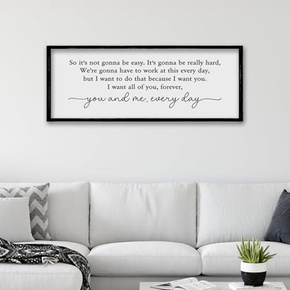 ZZJJHYWGQ Romantic Movie Quote Sign, Black, 32"×12" - color: Romantic Movie Quote Sign (Black), size: 32"L x 12"W