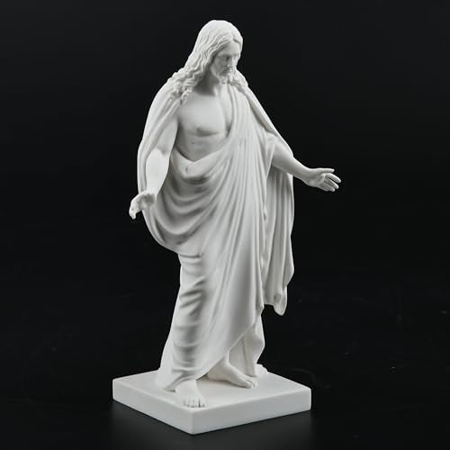 One Moment In Time S4a Christus Statue White Cultured Marble Hand Made Mormon LDS CTR - size: 6"