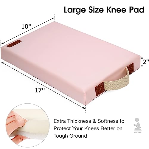 HappyPicnic Waterproof Garden Kneeling Pad, 2in Thick, Pink, 1 Pack - color: Light Pink