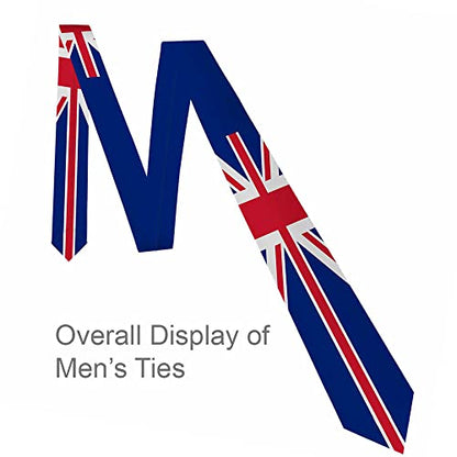 Men's Ties Novelty Tie Necktie for Men Teen Boys Multicolor Tie Party Holiday Thanksgiving Christmas - color: United Kingdom Flag