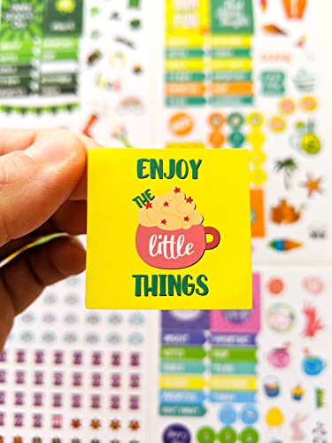 Vladi Creative Monthly Aesthetic Planner Stickers – 718 Matte, 13 Sheets of Seasonal, Holiday, Functional & Productivity Planner Stickers – Easy-Peel Set for Journals, Calendars & Scrapbooking