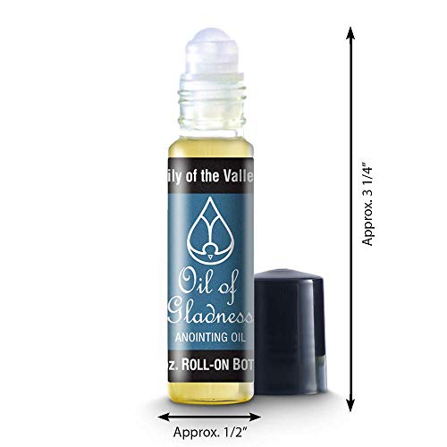 Oil of Gladness Lily of the Valley Anointing Oil - Oil for Daily Prayer, Ceremonies and Blessings 1/3 oz Roll-On - size: 1/3 Ounce Roll-On