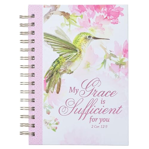 Christian Art Gifts Spiral Journal: My Grace is Sufficient - 2 Cor. 12:9