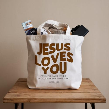 Bible Bags for Women, Christian Tote Bag, Gifts for Christian Women - color: Purple