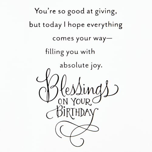 Hallmark DaySpring Religious Birthday Card (Blessings On Your Birthday) - style: Blessings on Your Birthday