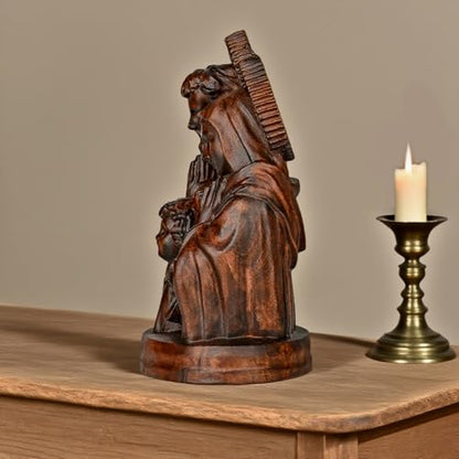 BGCarvedGrace Holy Family Wooden Statue - color: Holy Family, size: 4 Inch