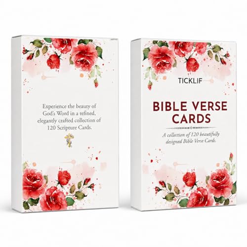 Bible Verse Cards, 120 KJV Scripture Cards for Daily Encouragement