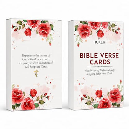 Bible Verse Cards, 120 KJV Scripture Cards for Daily Encouragement