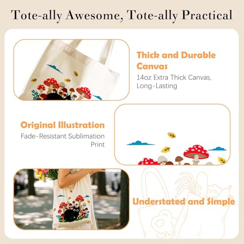 Aesthetics Canvas Tote Bag - Art Design Gift for Women, Reusable Purse Tote Bag with Inner Zip Pocket - style: Cat-04