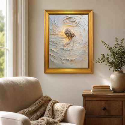 Christian Texture Jesus Canvas Wall Art Framed Neutral Artwork 10X8 Inch - color: Christian TextureJesus Canvas 26, size: 10"L x 8"W
