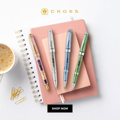 Cross Bailey Light Rollerball Pen, Translucent Green Resin, Black Ink - color: Green