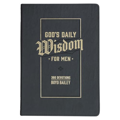 God's Daily Wisdom for Men 366 Devotions Faux Leather