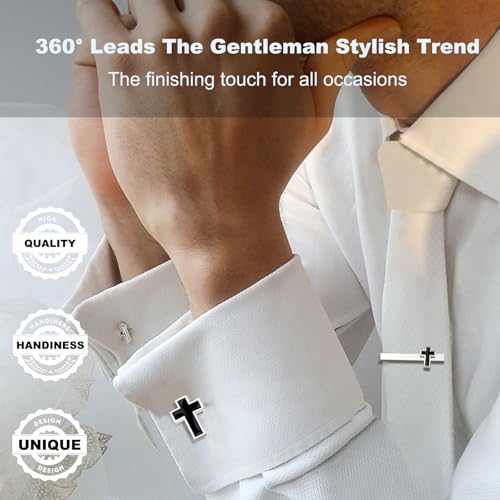 Tie Clips for Men, Tie Clip, Tie Bar, Tie Bars for Men, Silver Tie Tack Pins Unique, Mens Lapel Pins for Suits Shirts, Neck Tie Clasps for Women Boys Dad Father, Jewelry Accessories Gifts for Holiday - color: Silver Tie Clip Set 1