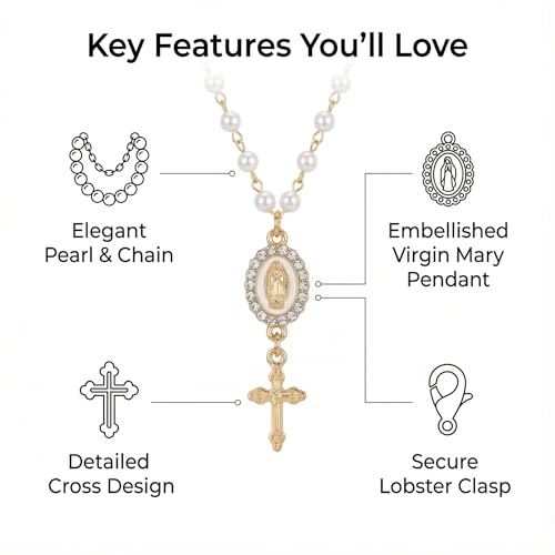 Car Rosary for Car, Steering Wheel Charm, Steering Wheel Rosary Charm - style: A