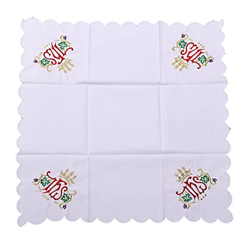 BLESSUME Church Altar Corporal Square Chalice Altar Cloth (M) - color: M