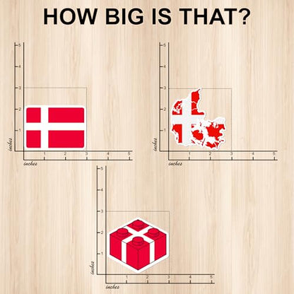 [3pcs] Denmark Flag Sticker Vinyl Waterproof Decal, Denmark Sticker - color: Denmark Flag Sticker