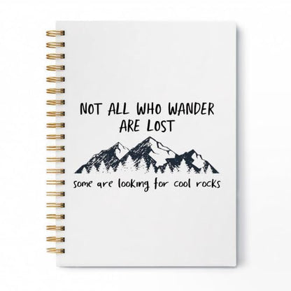 Funny Rock Hounding Geologist Spiral Notebook 5.5x8.3 Inch - color: pattern-3