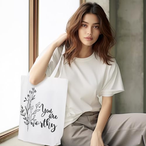 Sieral 10 Pcs Canvas Tote Bags, Floral - style: Floral