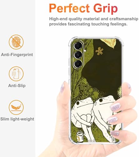 Cute Frogs Case for Samsung Galaxy A17,Aesthetic Animal Pattern,Cool Soft TPU Bumper Case,SA17 - color: Frogs, size: Samsung Galaxy A17