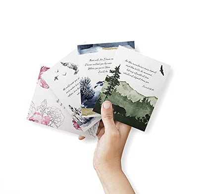 Twigs Paper Christian Sympathy Cards, 24 Bible Verse Blank Note Cards - color: Bible Verses, size: 24-Count