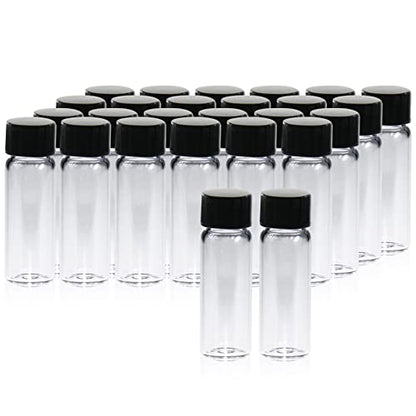 PEKYBIO 4ML Small Clear Glass Vials with Screw Caps, 20 PCS - size: 4 ml (20 pieces)