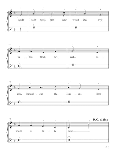 A Treasury of Christmas Songs for Solo Piano: For Beginner & Intermediate Level (Dover Classical Piano Music For Beginners)