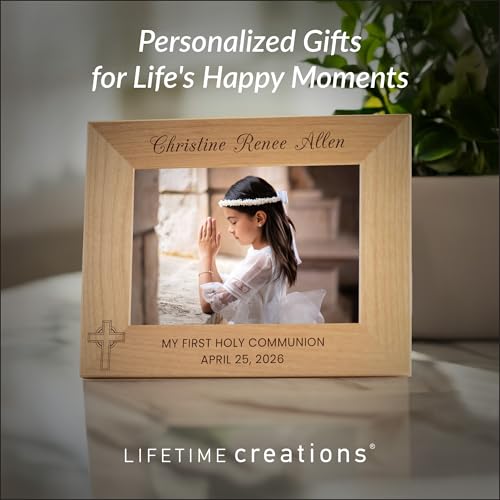 Lifetime Creations First Communion Frame 4x6, Boys Keepsake Gift - color: Custom - Option B, size: 4" x 6" Landscape